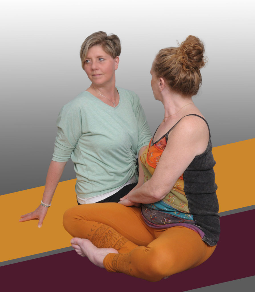 Yoga - Asana Variante des Drehsitzes